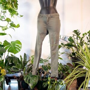 Just Be Olive Green Kid's Leggings, Size S